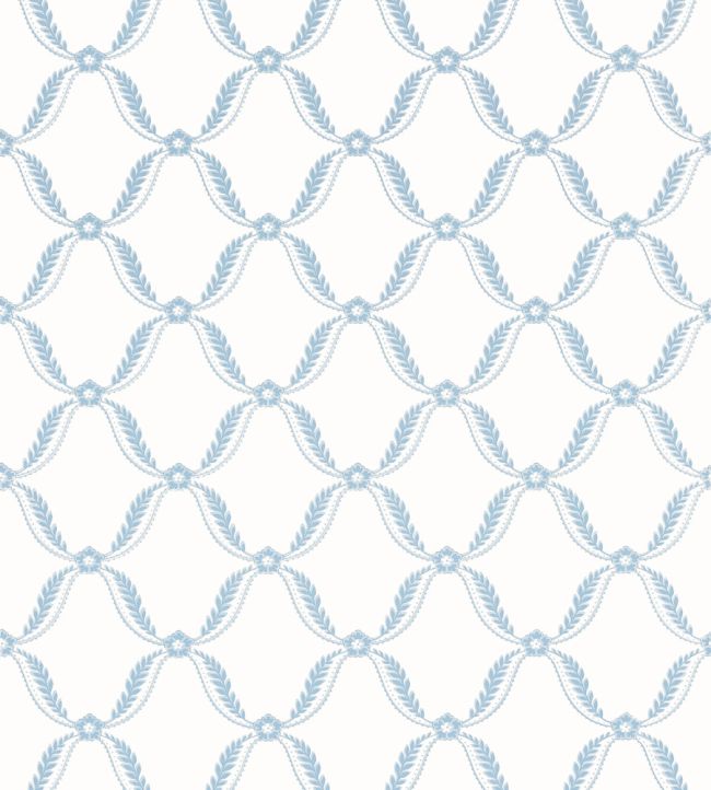 Tate Trellis Wallpaper - Soft Blue - AT57881 - Anna French - Premier Wallcovering