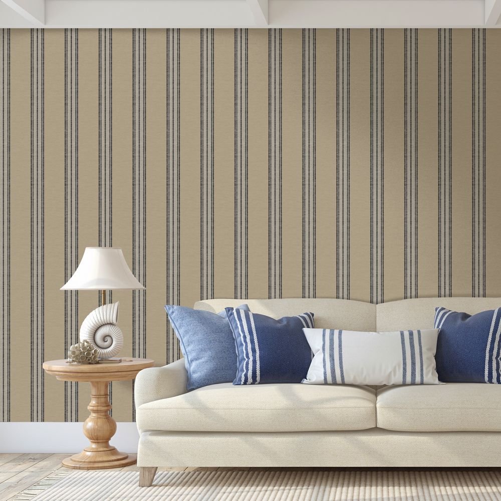 Tatton Wallpaper - Mustard - Timothy Wilman - TW2480 - Premier Wallcovering