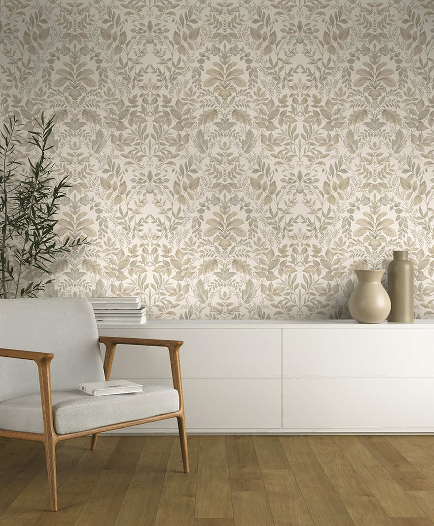Tavira Wallpaper - Beige - Holden Décor - 91690 - Premier Wallcovering