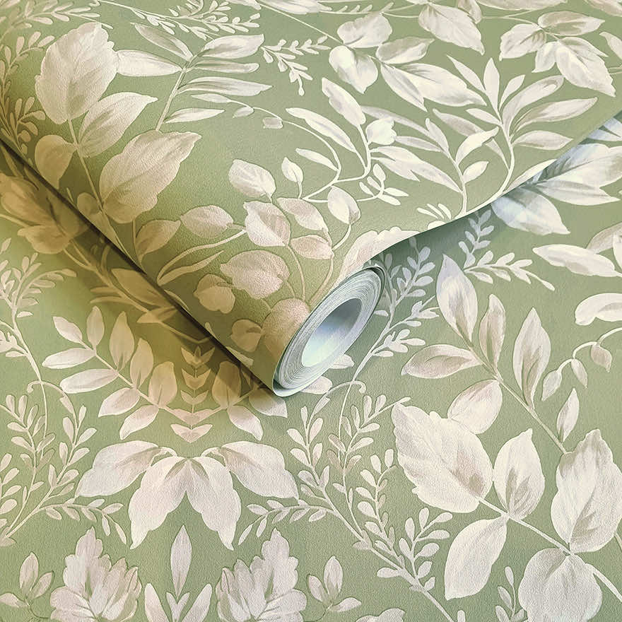 Tavira Wallpaper - Sage - Holden Décor - 91691 - Premier Wallcovering