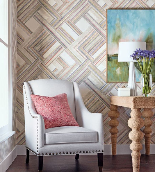 Telaio Wallpaper - Neutral - Thibaut - T10448 - Premier Wallcovering