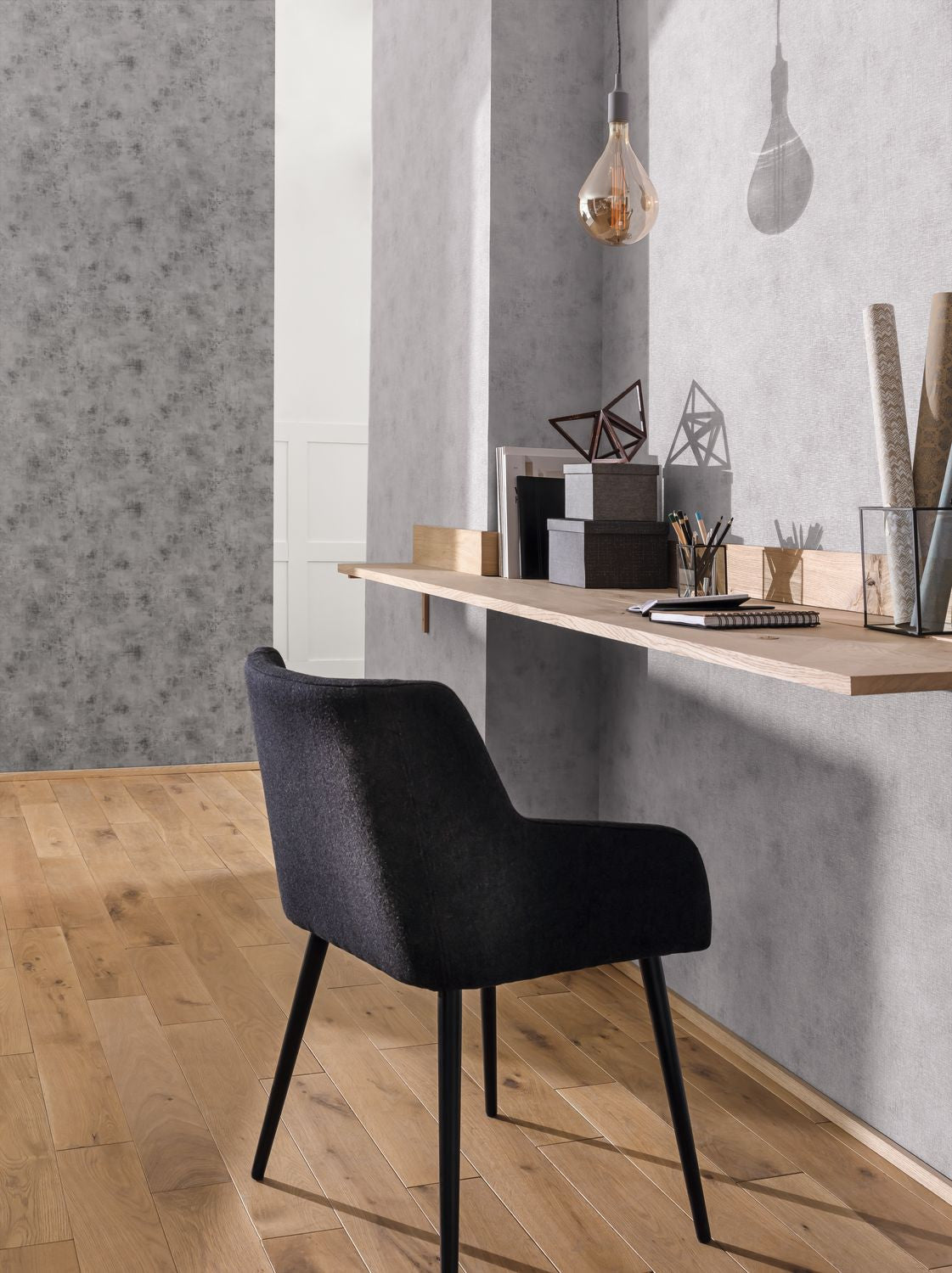 Telas 2 Uni Metalises Wallpaper - Tourterelle - Caselio - 102079112 - Premier Wallcovering