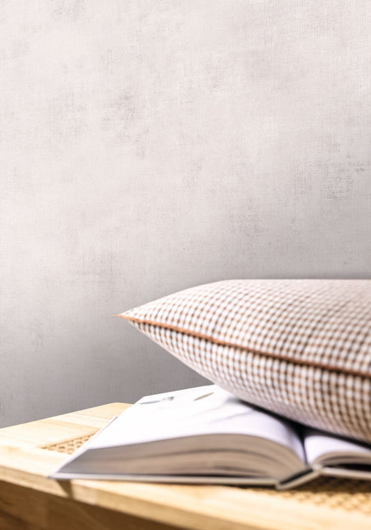 Telas 2 Uni Metalises Wallpaper - Blanc Nacre - Caselio - 102070000 - Premier Wallcovering