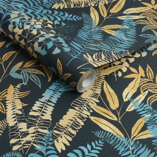 Temptation Wallpaper - Midnight - Superfresco Easy - 128757 - Premier Wallcovering