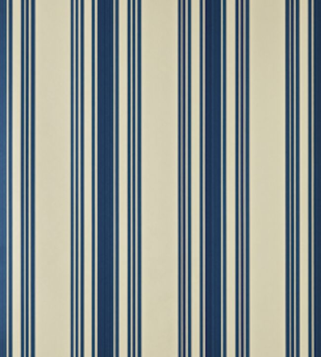 Tented Stripe Wallpaper - Blue - 1372 - Farrow & Ball - Premier Wallcovering