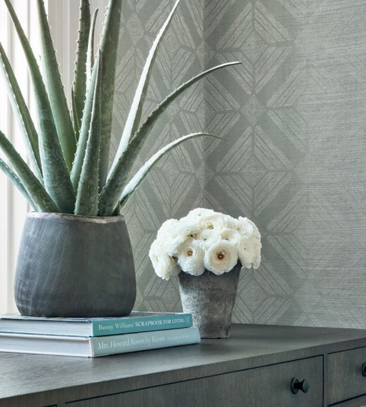 Teramo Wallpaper - Slate - Thibaut - T433 - Premier Wallcovering