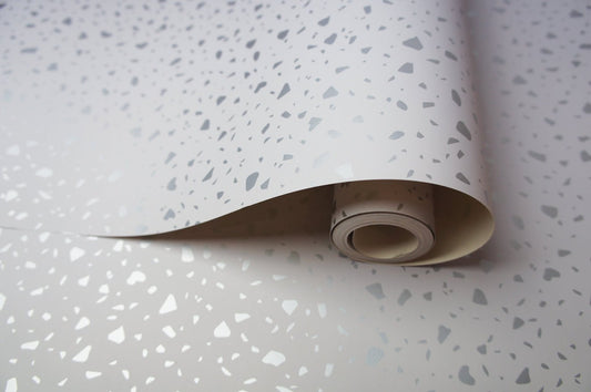 Terrazzo Wallpaper - Grey/Silver - Holden Décor - 12730 - Premier Wallcovering