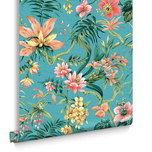 Tesronto Wallpaper - Blue - Graham & Brown - 119660 - Premier Wallcovering