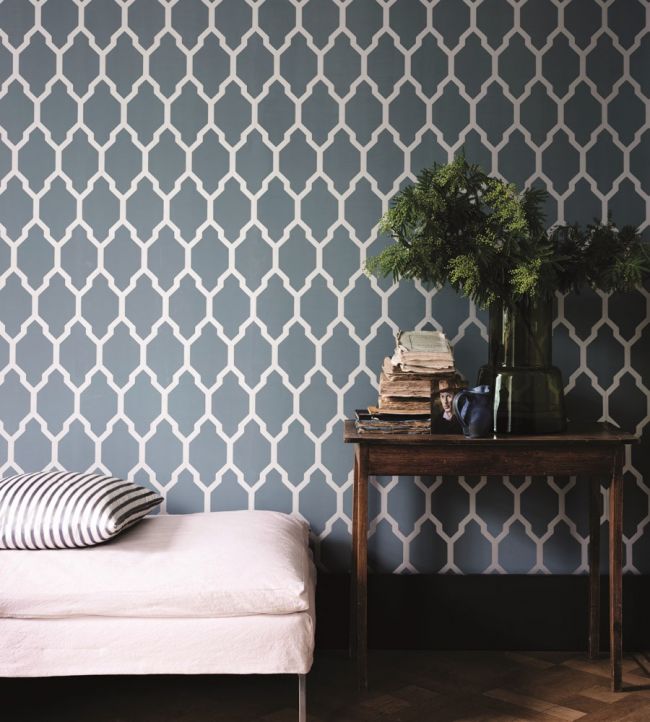 Tessella Wallpaper - Silver - 3614 - Farrow & Ball - Premier Wallcovering