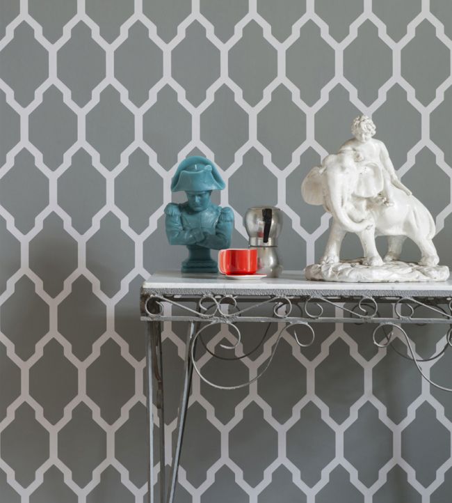 Tessella Wallpaper - Strong White - 3601 - Farrow & Ball - Premier Wallcovering