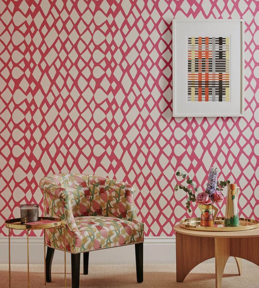 Tesserae Wallpaper - Cobalt - Christopher Farr Cloth - CF1167 - 01 - Premier Wallcovering