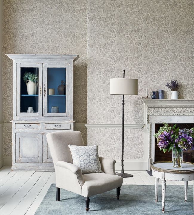 Thackeray Wallpaper - Ivory - DDAM216415 - Sanderson - Premier Wallcovering