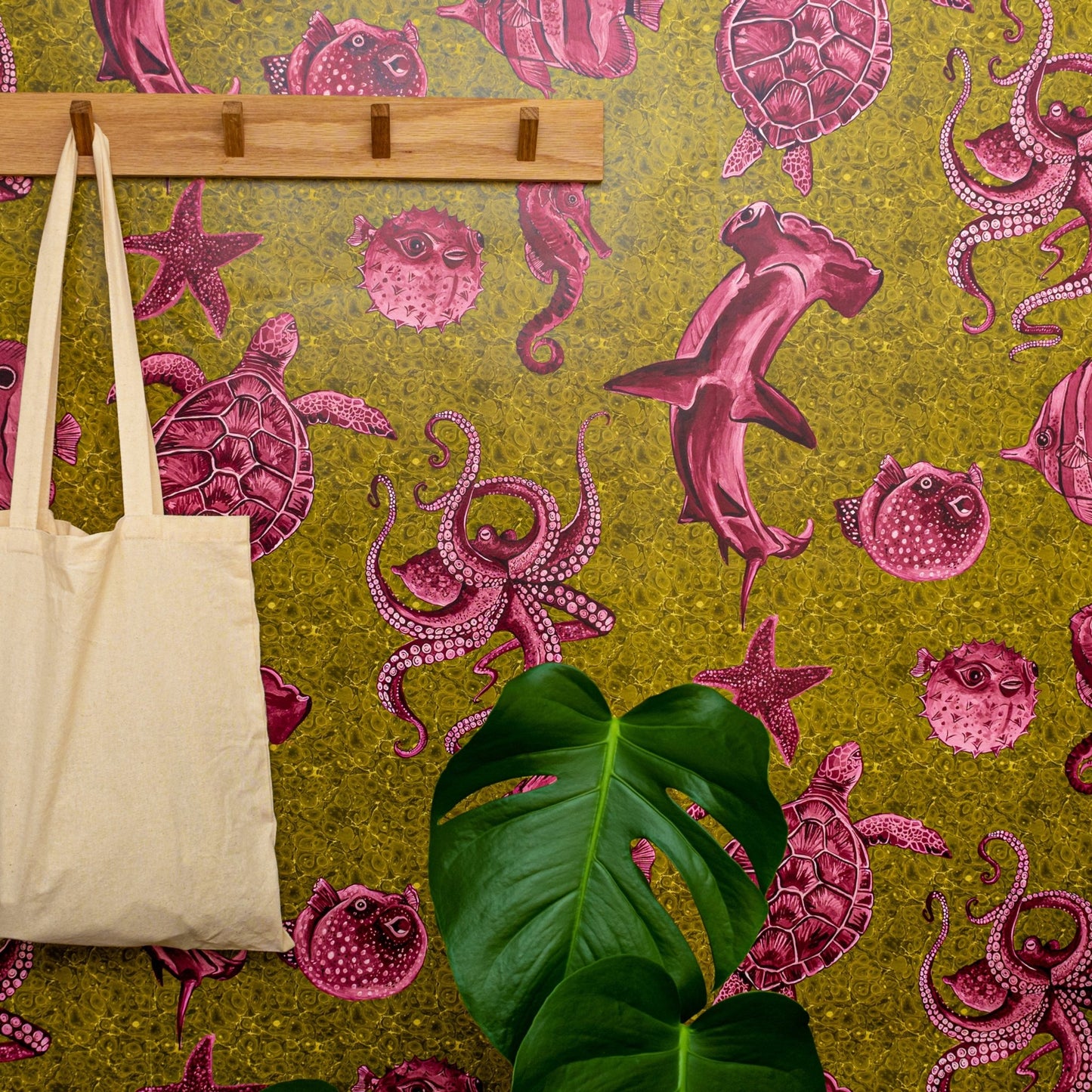 Thalassophile Wallpaper - Chartreuse - Wear The Walls - THCG894152 - Premier Wallcovering