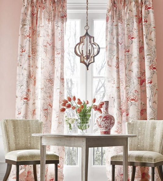 Thalia Strie Wallpaper - Coral - Thibaut - T14268 - Premier Wallcovering