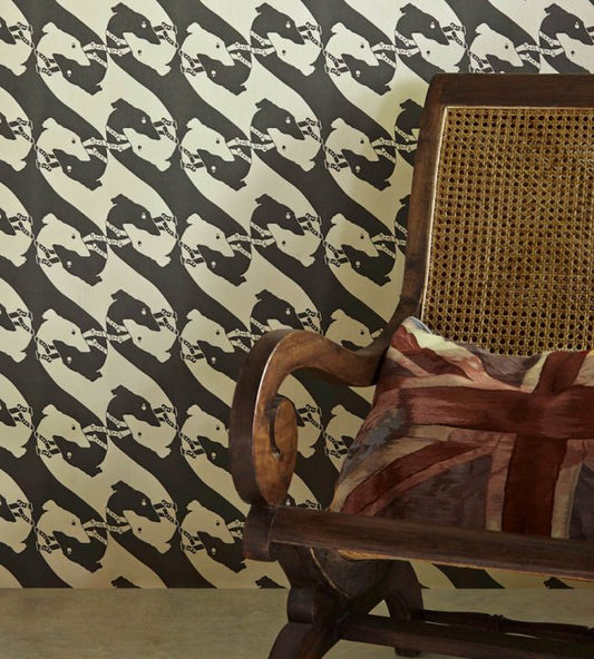 The Dogs Wallpaper - Charcoal - BG0800101 - Barneby Gates - Premier Wallcovering