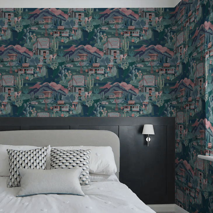 The Glitter Ranch Wallpaper - Gunmetal Green - Brand McKenzie - BMGI006/08C - Premier Wallcovering