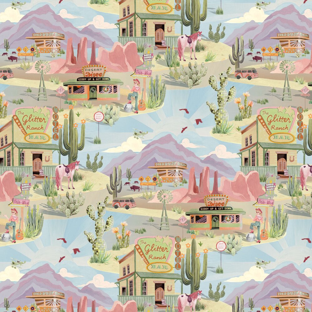 The Glitter Ranch Wallpaper - Summer - Brand McKenzie - BMGI006/08D - Premier Wallcovering