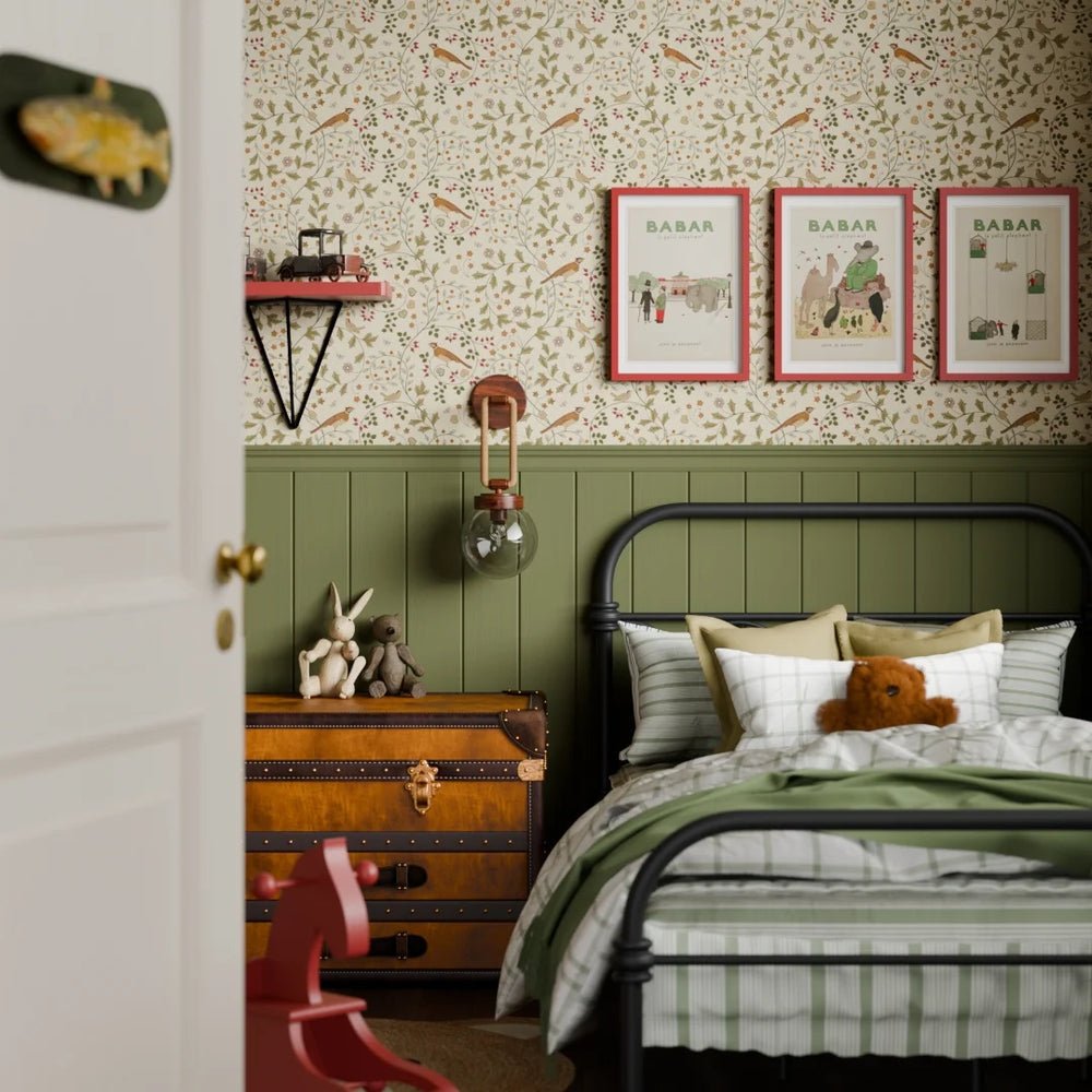 The Grand Estate Wallpaper - Rural Tones on Vintage Cream - LAN100218 - Lucie Annabel - Premier Wallcovering
