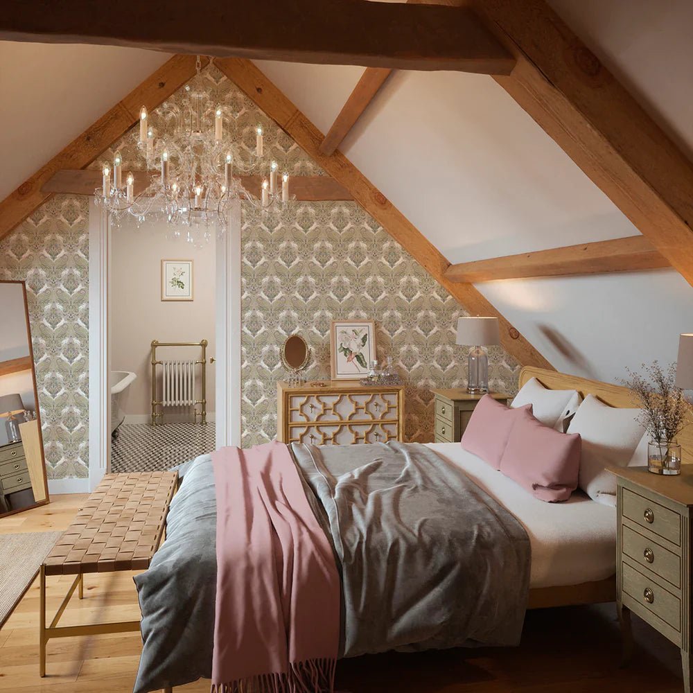 The Hopping Hare Wallpaper - Earthy Hues - LAN100137 - Lucie Annabel - Premier Wallcovering