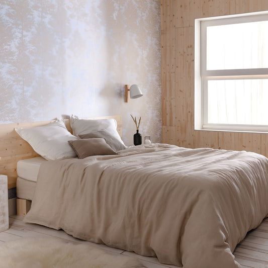 The Place To Bed Cosy Nest Wallpaper - Blanc Irise - Caselio - 101800021 - Premier Wallcovering