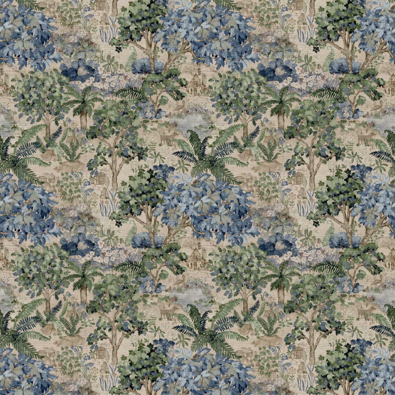 The Stumpery Mural Wallpaper - Dell - Sanderson - DHIP217492 - Premier Wallcovering