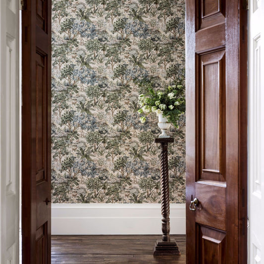 The Stumpery Wallpaper - Lichen - Sanderson - DHIP217490 - Premier Wallcovering