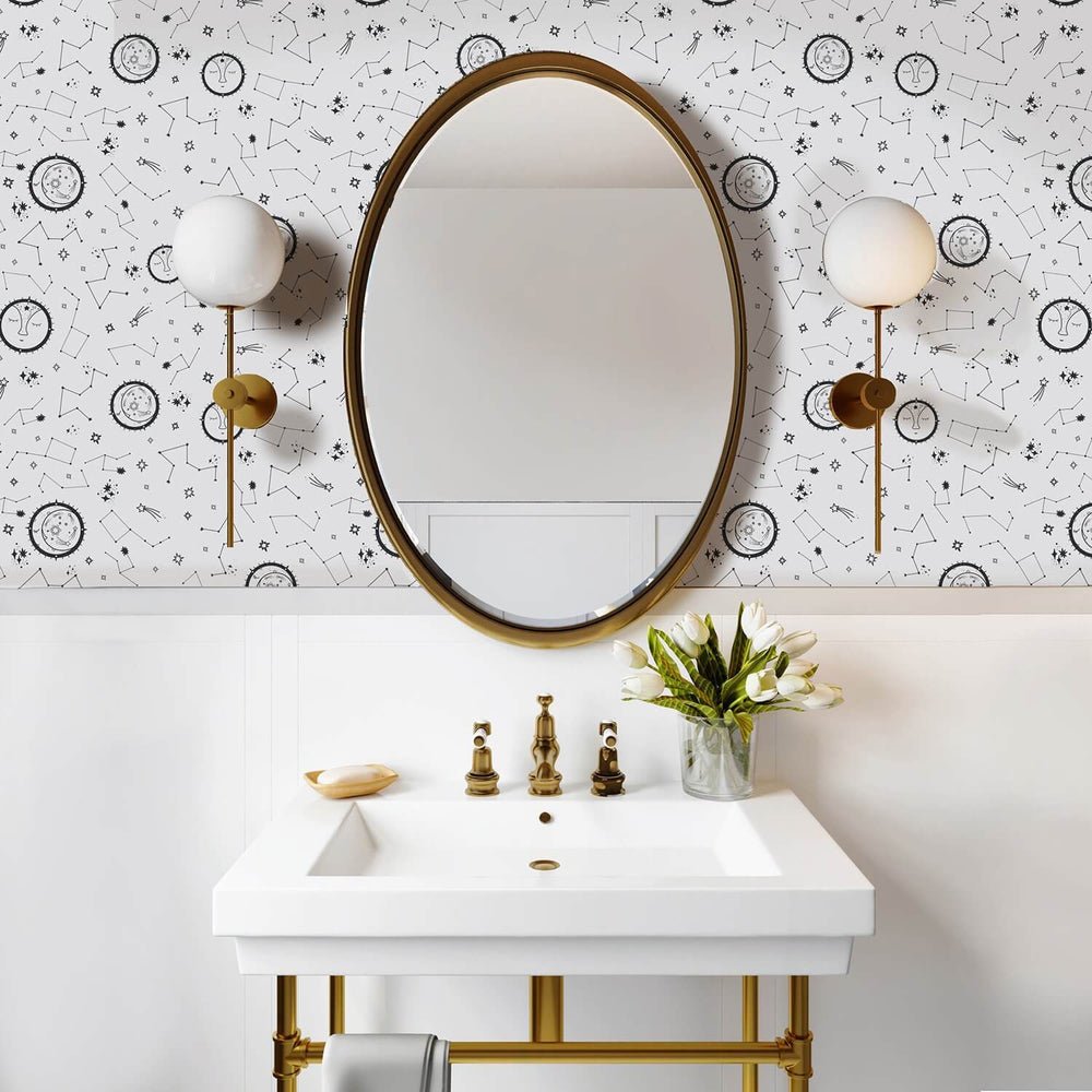 There's A Star For Everyone Wallpaper - Moon Grey - Lust Home - LH900092 - Premier Wallcovering