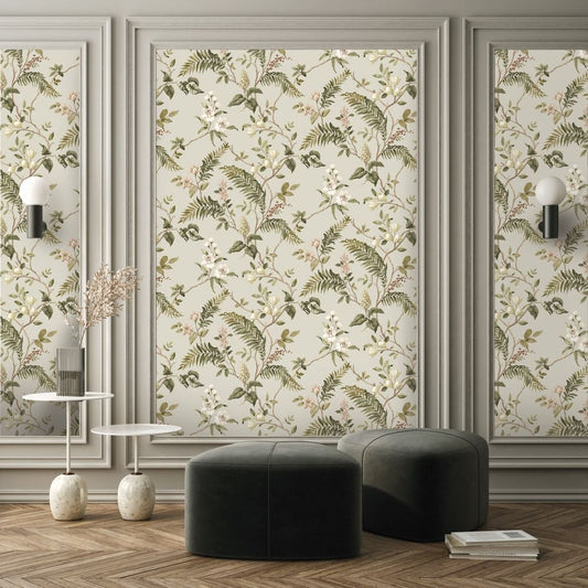 Thornleigh Wallpaper - Oat Meal - Timothy Wilman - TW2568 - Premier Wallcovering