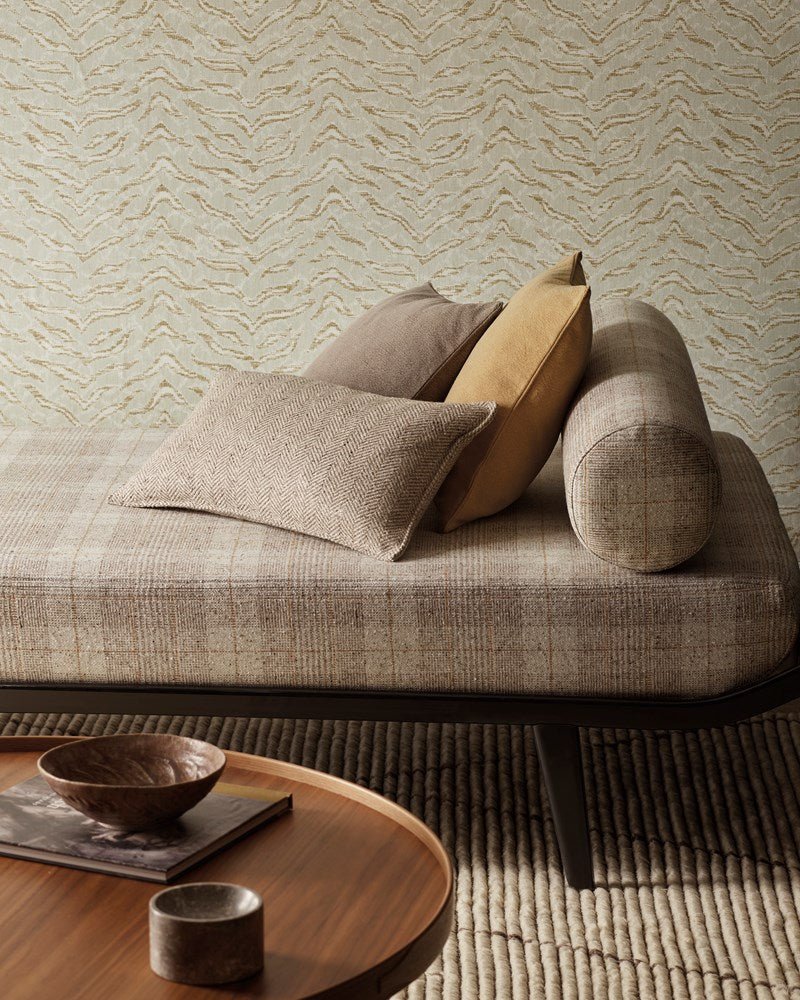 Tibor Wallpaper - Blue - J195W - 01 - Jane Churchill - Premier Wallcovering