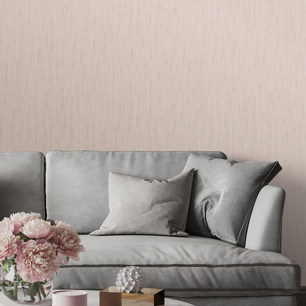 Tiffany Pearl Wallpaper - Blush - Belgravia - 41313 - Premier Wallcovering