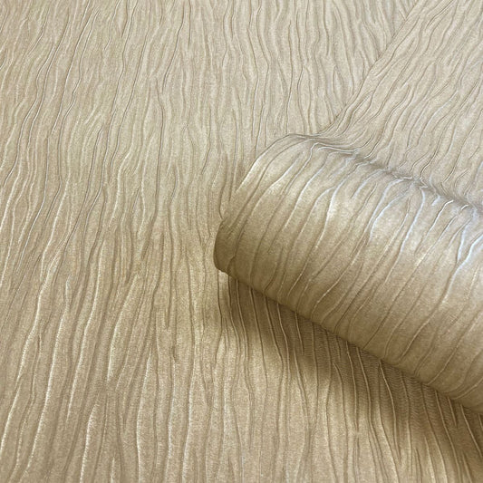 Tiffany Texture Vinyl Wallpaper - Gold - Belgravia - 41322 - Premier Wallcovering