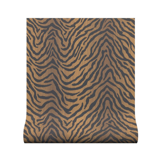 Tiger Wallpaper - Espresso - Warner House - Premier Wallcovering