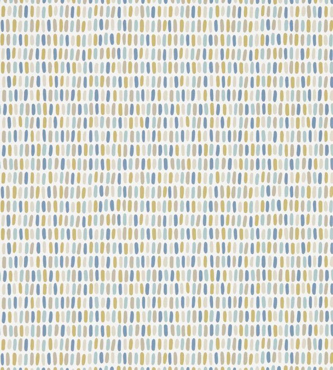 Tikku Wallpaper - Cinnamon / Sky / Ink - NNOU111528 - Scion - Premier Wallcovering