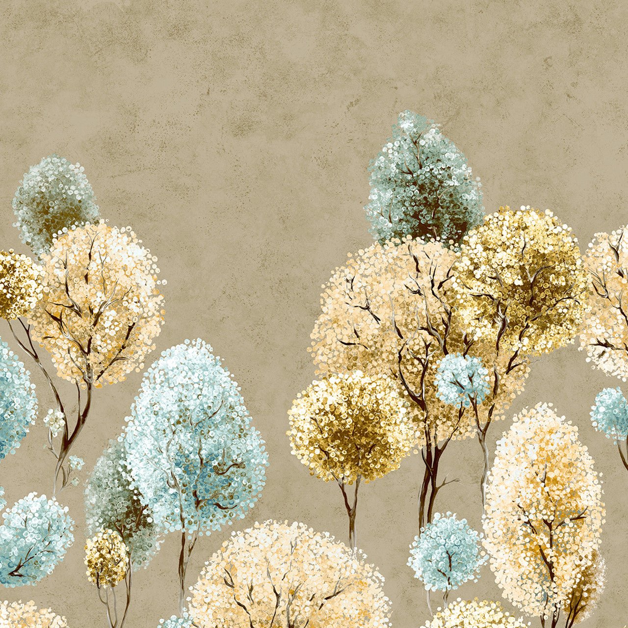 Tilia Twin Julie Feels Home Wall Mural - Mandarine Clay - Hohenberger - 26971 - Premier Wallcovering