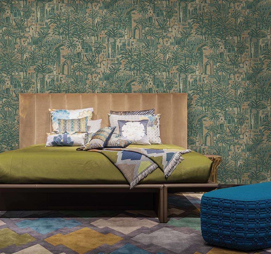 Tipaza Wallpaper - Green - Holden Décor - 65830 - Premier Wallcovering