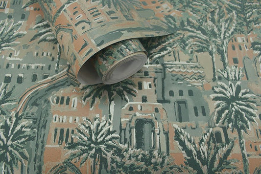 Tipaza Wallpaper - Green - Holden Décor - 65830 - Premier Wallcovering