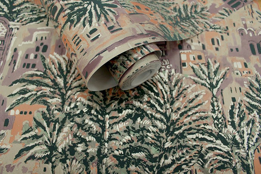 Tipaza Wallpaper - Plum - Holden Décor - 65831 - Premier Wallcovering
