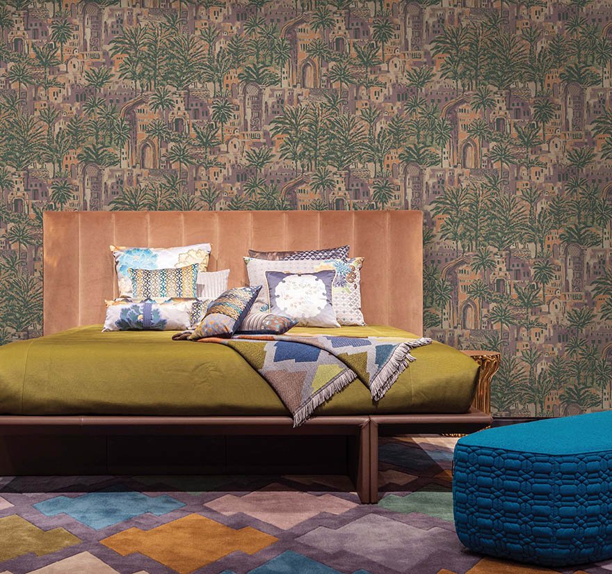 Tipaza Wallpaper - Plum - Holden Décor - 65831 - Premier Wallcovering