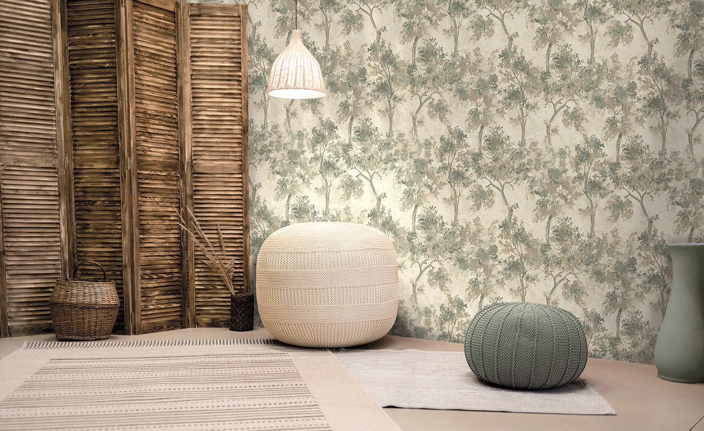 Tipu Bead Wallpaper - Emerald Green - Holden Décor - 99503 - Premier Wallcovering