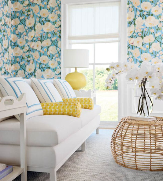 Tivoli Wallpaper - Black - Thibaut - T45014 - Premier Wallcovering