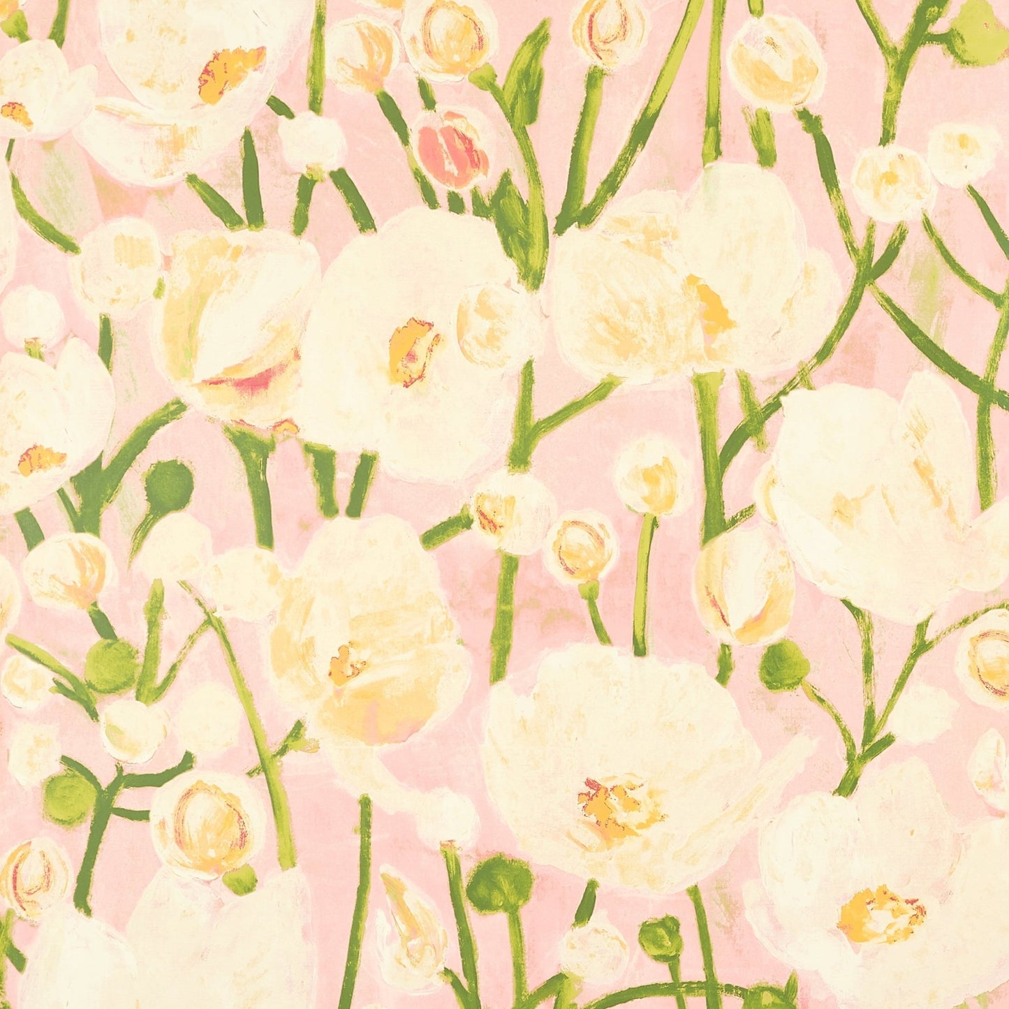 Tivoli Wallpaper - Seashell Pink - Thibaut - T45015 - Premier Wallcovering