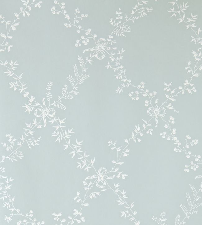 Toile Trellis Wallpaper - Silver - 669 - Farrow & Ball - Premier Wallcovering