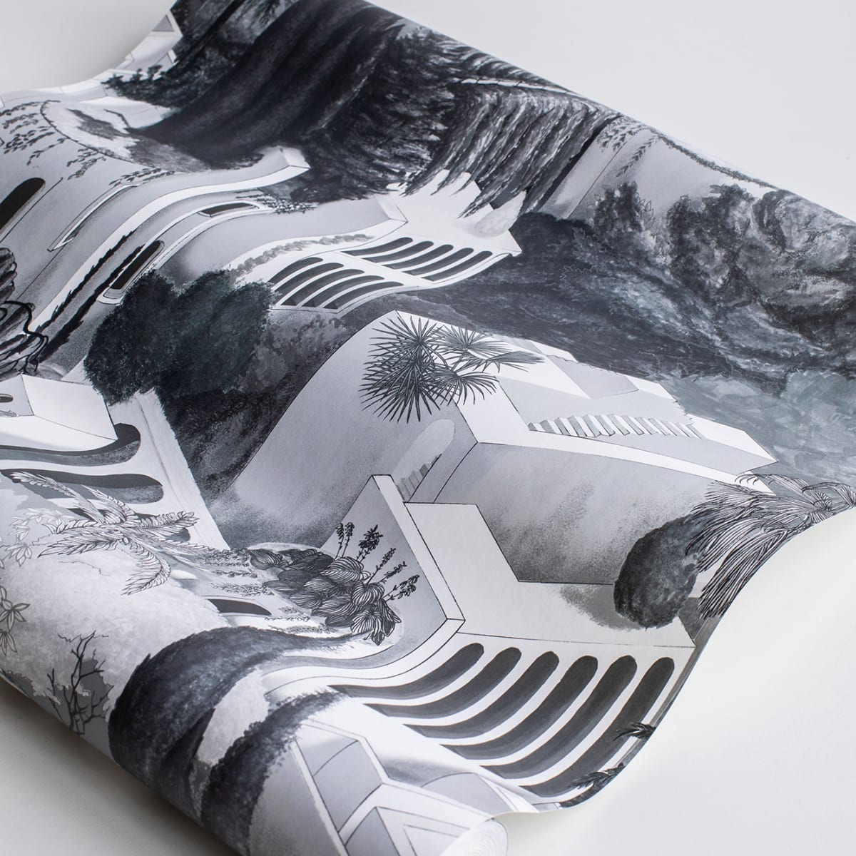 Toledo Wallpaper - Graphite - Rebel Walls - R17514 - Premier Wallcovering