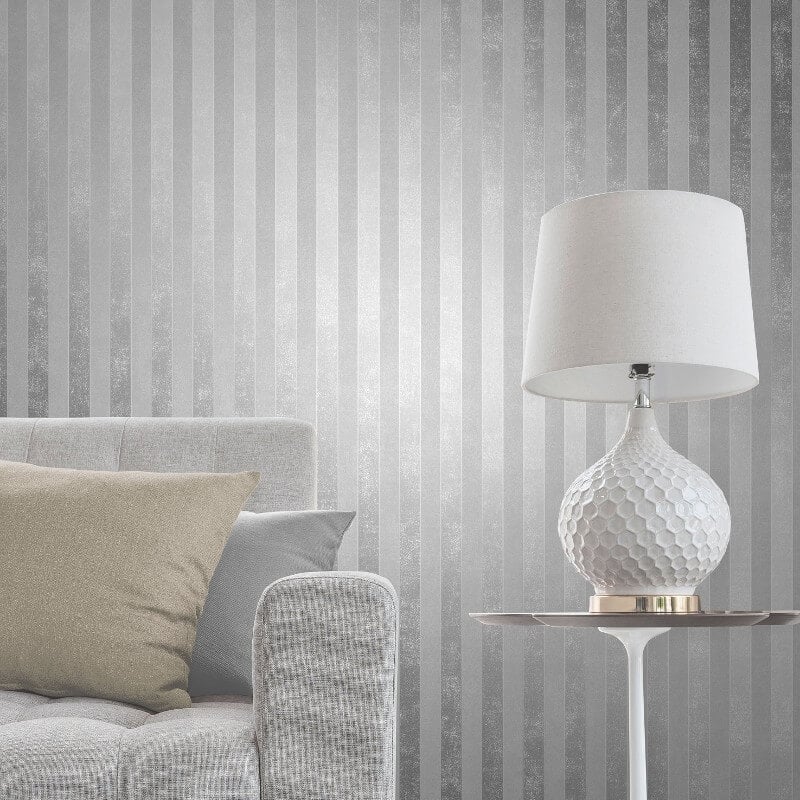Tonal Stripe Wallpaper - Gold - SK Filson - DE41831 - Premier Wallcovering