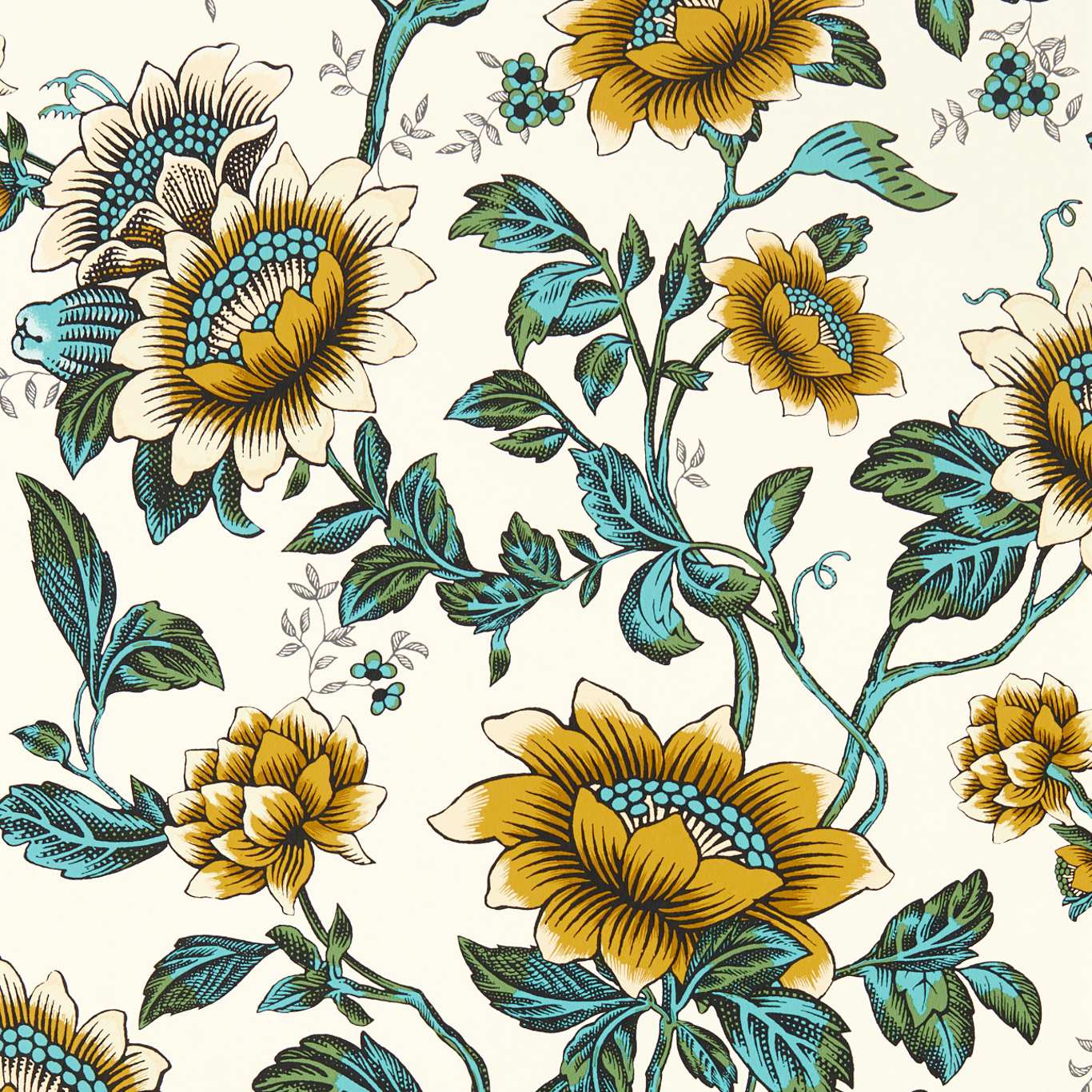 Tonquin Wallpaper - Chartreuse - Clarke & Clarke - W0134/02 - Premier Wallcovering
