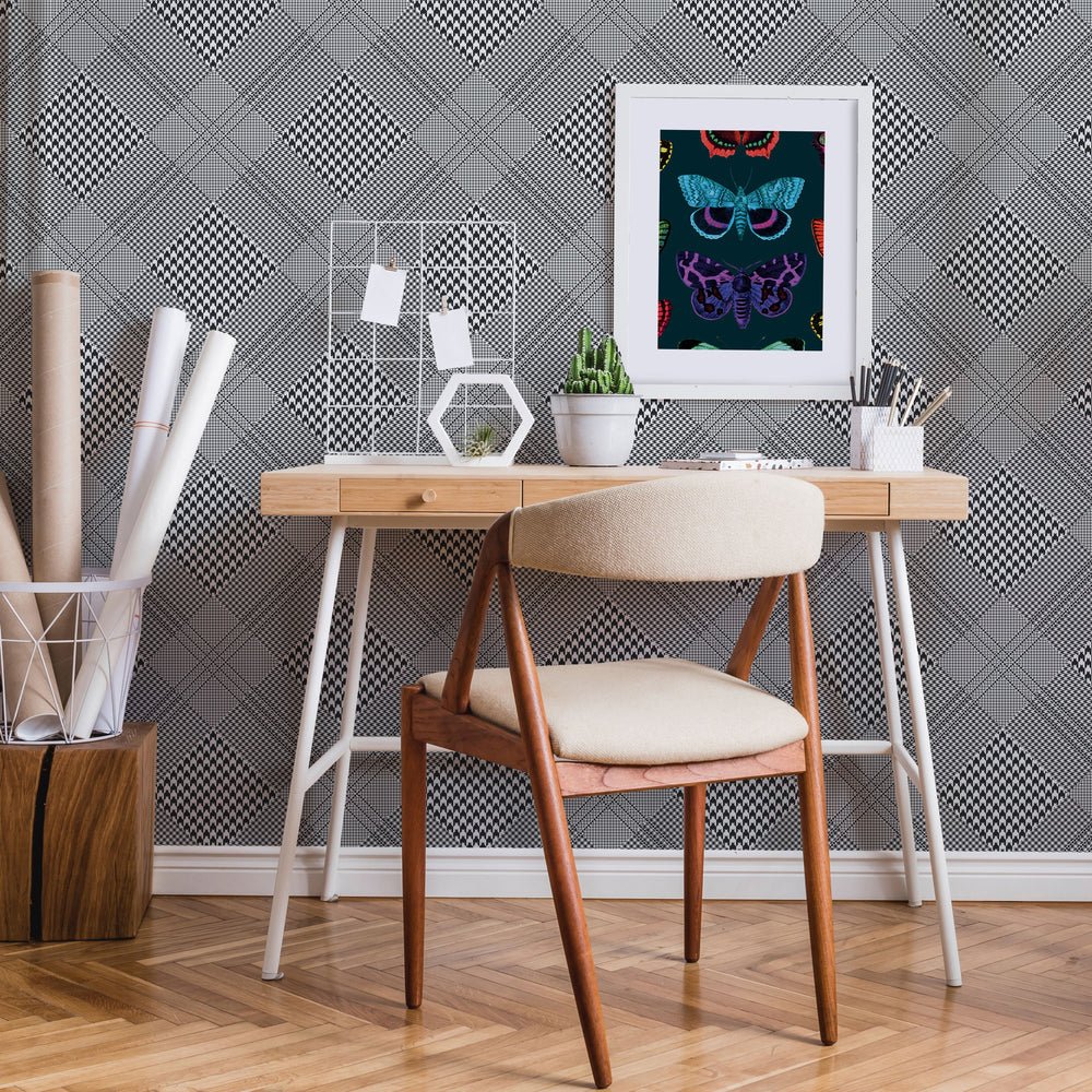 Top Dog Wallpaper - Black & Charcoal - Lust Home - LH900311 - Premier Wallcovering