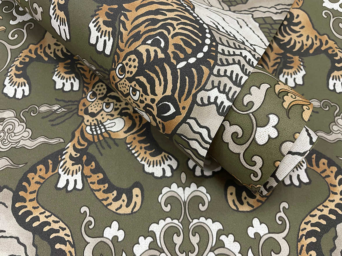 Tora Wallpaper - Khaki - Holden Décor - 65911 - Premier Wallcovering