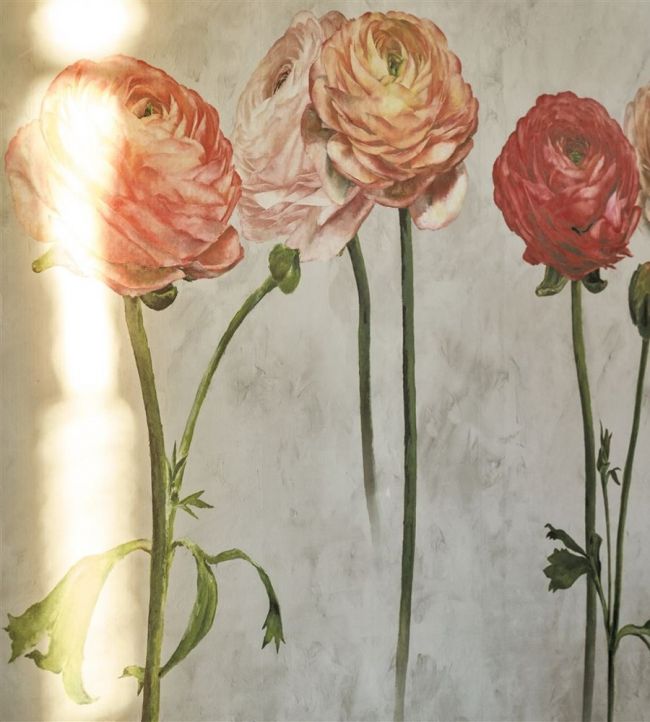 Tourangelle Scene 1 Wallpaper - Peony - PDG1099/01 - Designers Guild - Premier Wallcovering