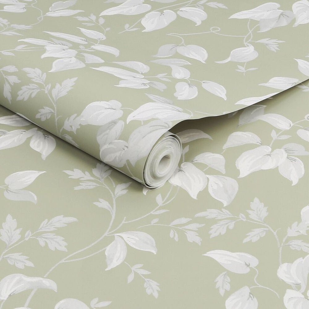 Trail Flower Wallpaper - Green - Next - 118259 - Premier Wallcovering