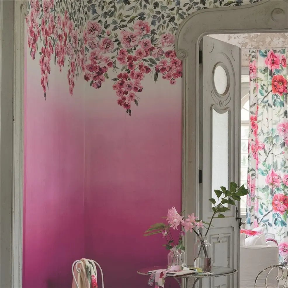 Trailing Rose Wallpaper - Peony - Designers Guild - PDG656/01 - Premier Wallcovering